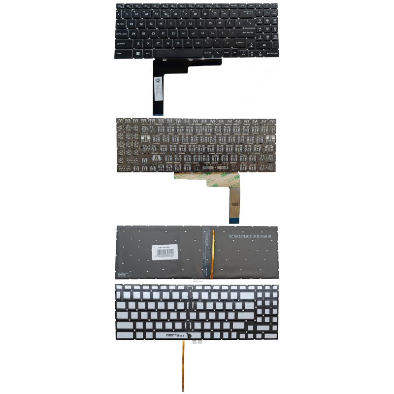 Klaviatūra MSI: MS-1585, su RGB apšvietimu, US