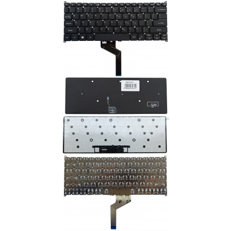 Klaviatūra ACER: Swift SF514-52, SF514-54, SF314-42, SF314-52, su pašvietimu, US