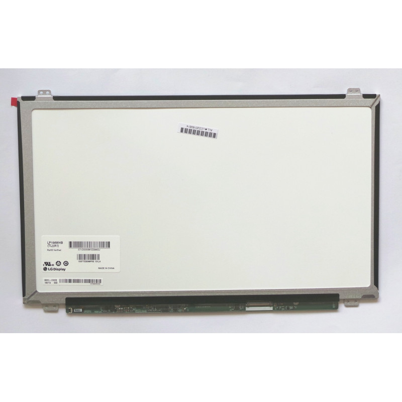 Ekranas 15.6", 1366x768, 60Hz, blizgus, 40pin, dešinėje
