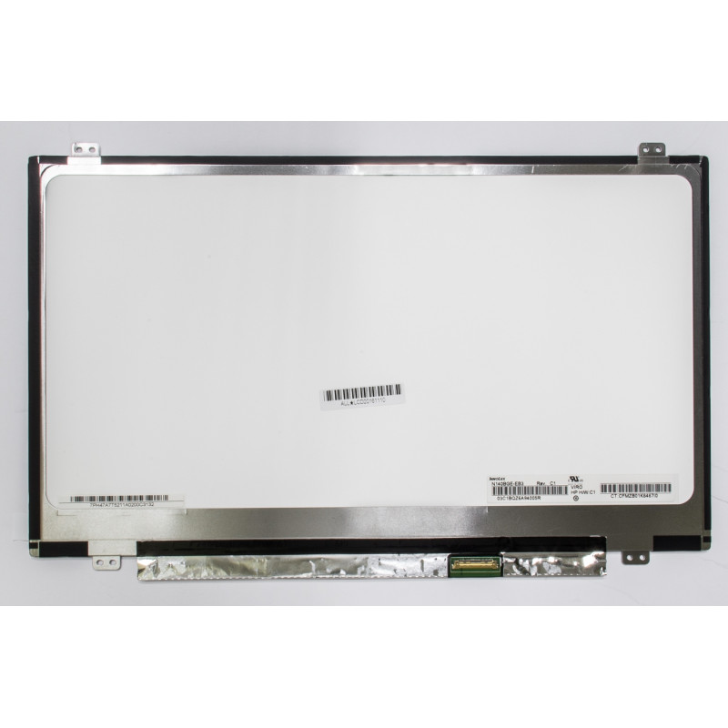 Ekranas 14.0", 1366x768, 60Hz, blizgus, 30pin, dešinėje