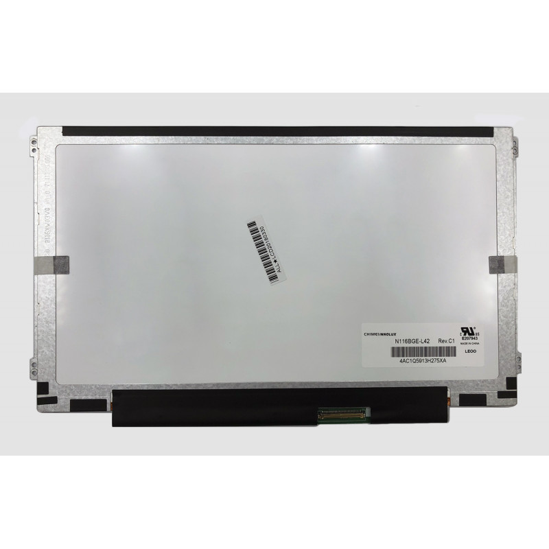 Ekranas 11.6", 1366x768, 60Hz, blizgus, 40pin, dešinėje