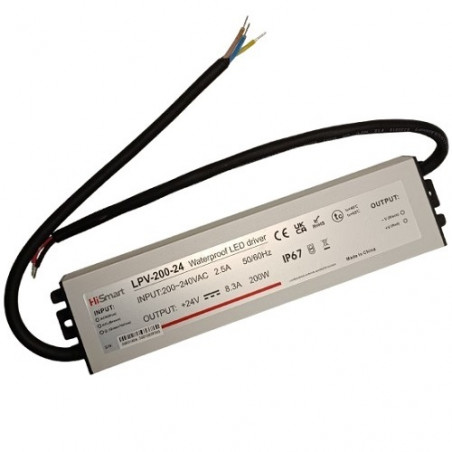 Maitinimo šaltinis 24V, 8.3A, 200W, IP67
