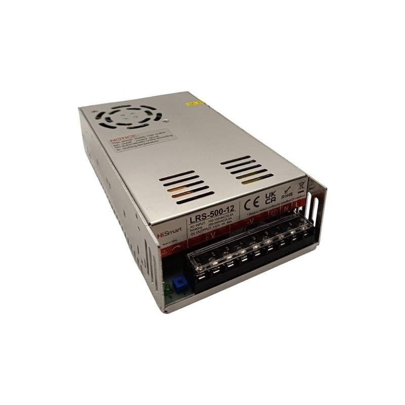 Maitinimo šaltinis 12V, 40A, 500W