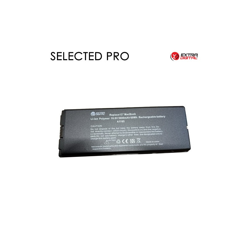 Nešiojamo kompiuterio baterija skirta A1185, 5600mAh, Extra Digital Selected Pro