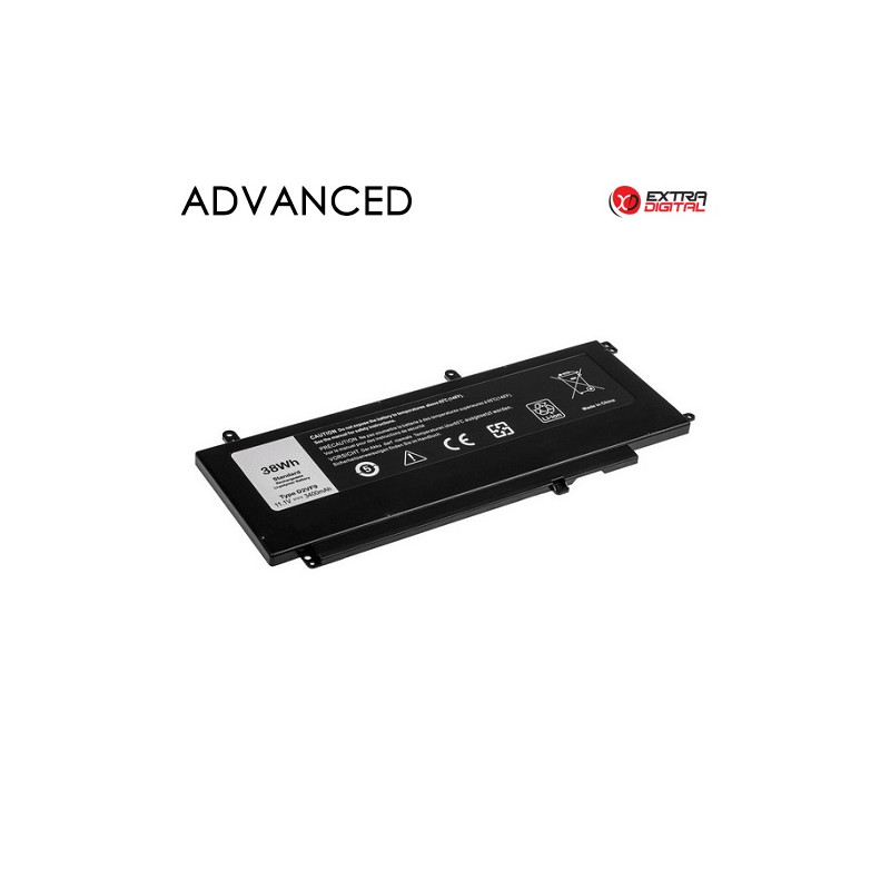 Nešiojamo kompiuterio baterija DELL D2VF9, 3400mAh, Extra Digital Advanced