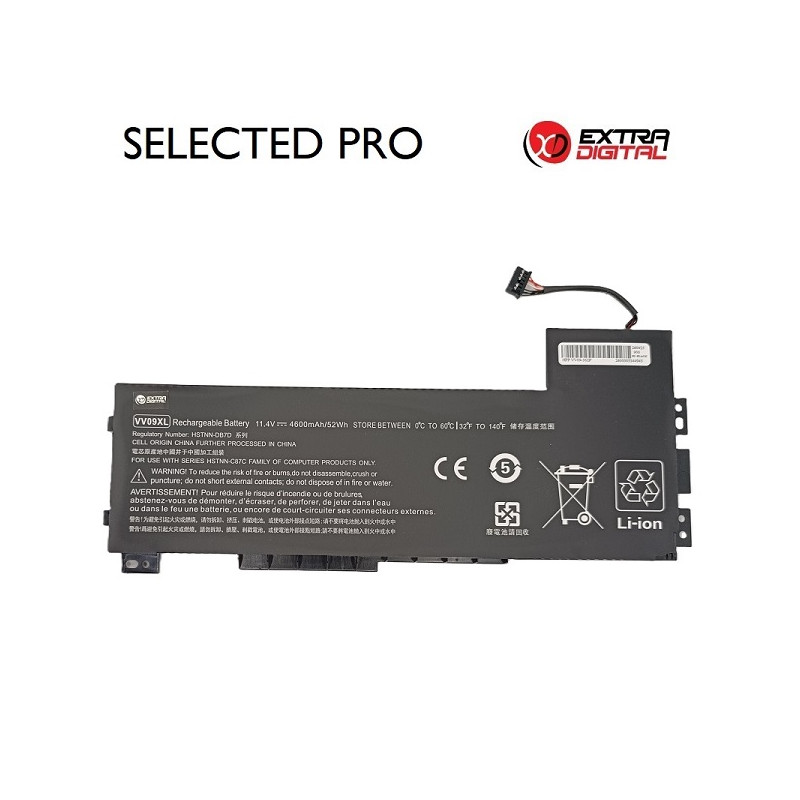 Nešiojamo kompiuterio baterija HP VV09XL, 4600mAh, Selected Pro