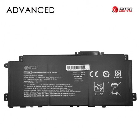 Nešiojamo kompiuterio baterija HP PP03XL, 3400mAh, Extra Digital Advanced