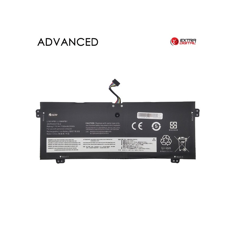 Nešiojamo kompiuterio baterija LENOVO L16C4PB1, 7100mAh, Extra Digital Advanced