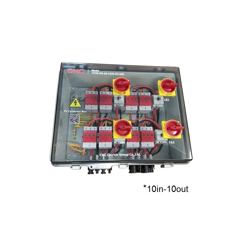 PV atjungimo skydelis, DC 10in-10out, IP66
