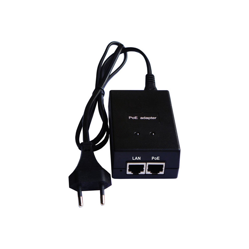 PoE įterpėjas-injector 48V, 0.4A, 19.2W, 1 kanalo POE-004