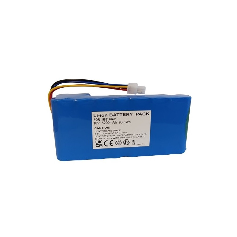 Akumuliatorius skirtas vejos robotui HUSQVARNA 588146401, 18V, 5.2Ah, Li-ion