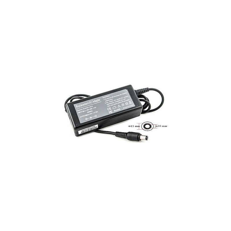 Nešiojamo kompiuterio įkroviklis TOSHIBA 60W: 19V, 3.16A