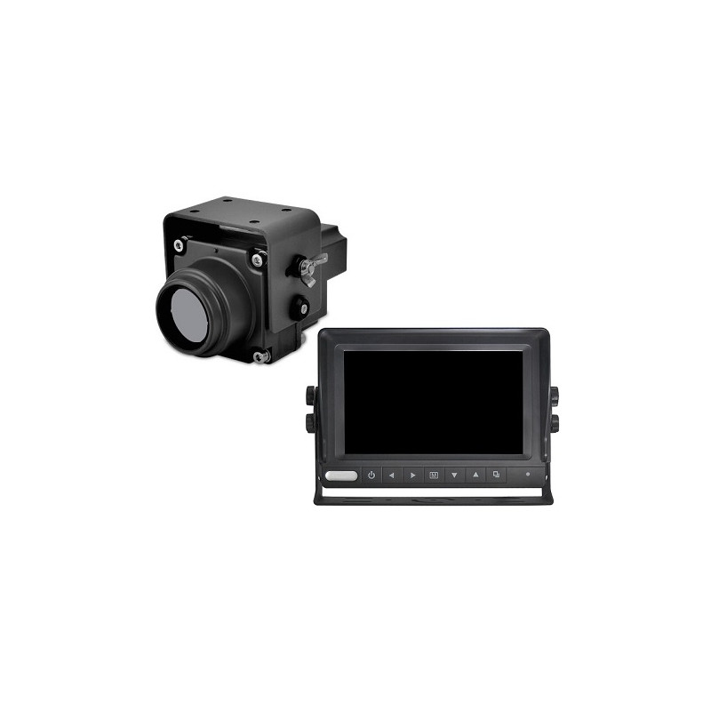 Naktinio matymo sistema automobiliui - termovizorinė kamera ir 7" CCTV monitorius vandeniui atsparus