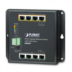 PoE šakotuvas 4x Gigabit PoE+ 4x Gigabit UPLINK, 120W, Industrial