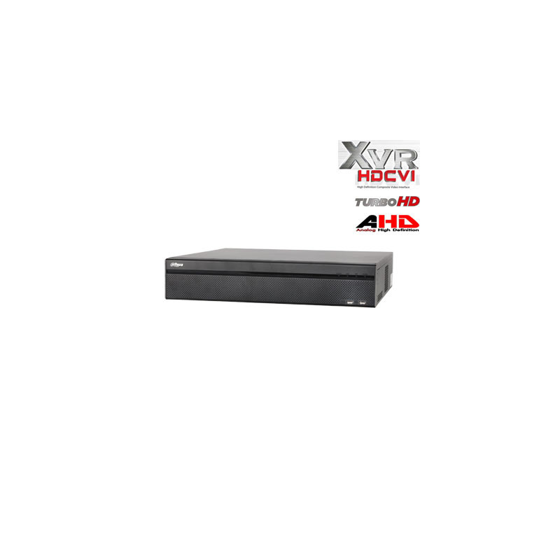 Pentabrid įrašymo įrenginys HDCVI/AHD/TVI/CVBS/IP 16kam. + 8IP, 2MP 15fps (non-realtime)