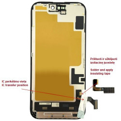 Ekranas skirtas iPhone 15, LTPO Soft OLED, 60Hz