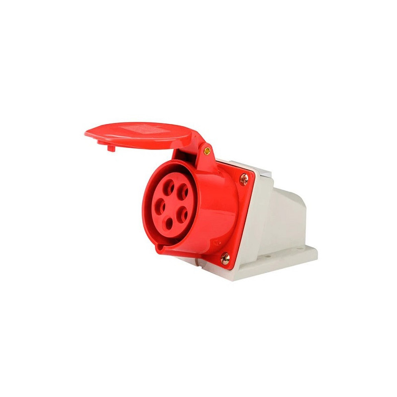 Pramoninis trifazis CEE lizdas su dangteliu, 16A, 5-Pin, IP44