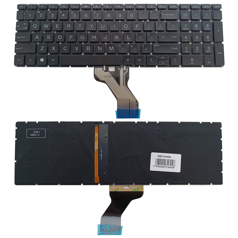Klaviatūra HP Pavilion 15-CX, 15-DS, su pašvietimu, US