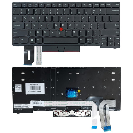 Klaviatūra LENOVO Thinkpad P14s, su "trackpoint", US