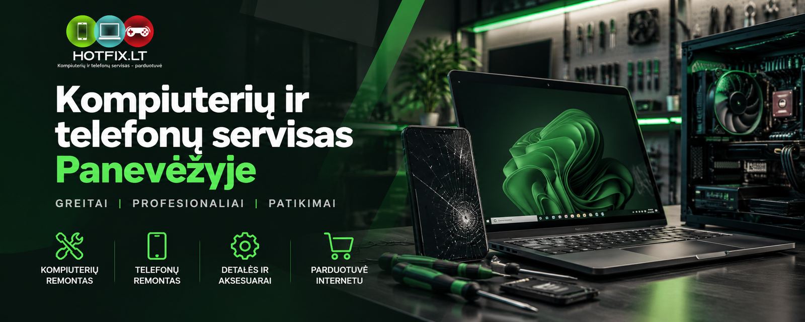 HotFix – kompiuterių ir telefonų servisas Panevėžyje